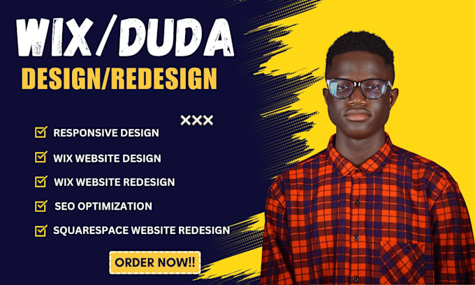 Gig Preview - Design wix website, redesign wix website, duda website, squarespace, fix wix