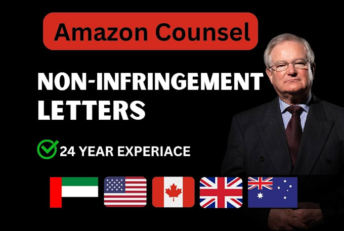 Gig Preview - Draft patent non infringement letter for amazon asin reinstatement as counsel