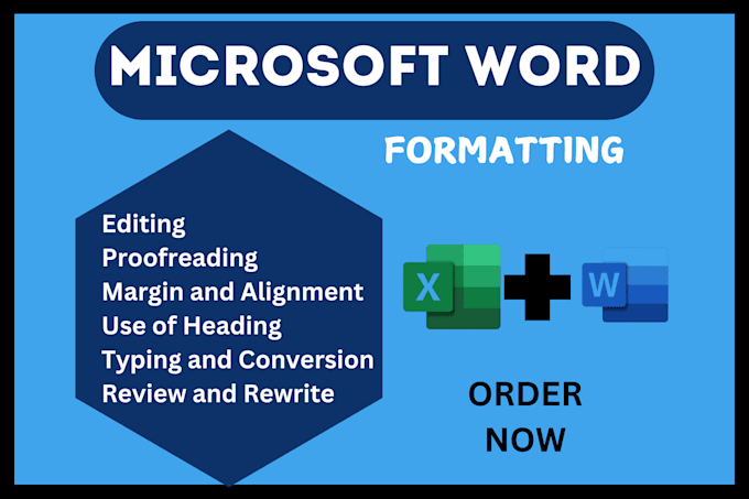 Gig Preview - Create, edit, format microsoft word document, ms word expert