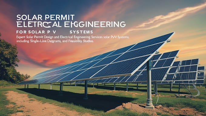 Gig Preview - Ca tx ny fl wa solar permit design electrical engineering solar pv system