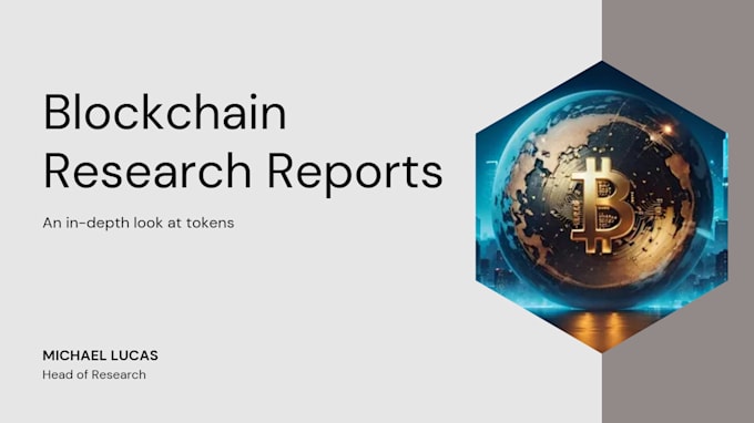 Gig Preview - Provide in depth and expert level research on crypto tokens