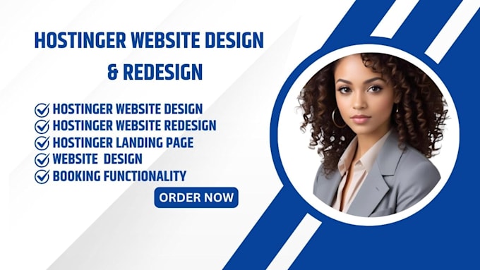 Gig Preview - Hostinger website redesign hostinger website design hostinger website redesign