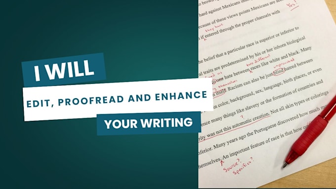 Gig Preview - Edit, proofread, and enhance your writing