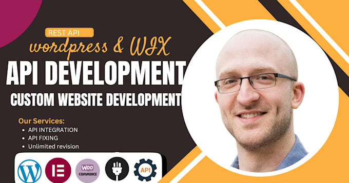 Gig Preview - Build or integrate API to your wordpress or wix website and site customization