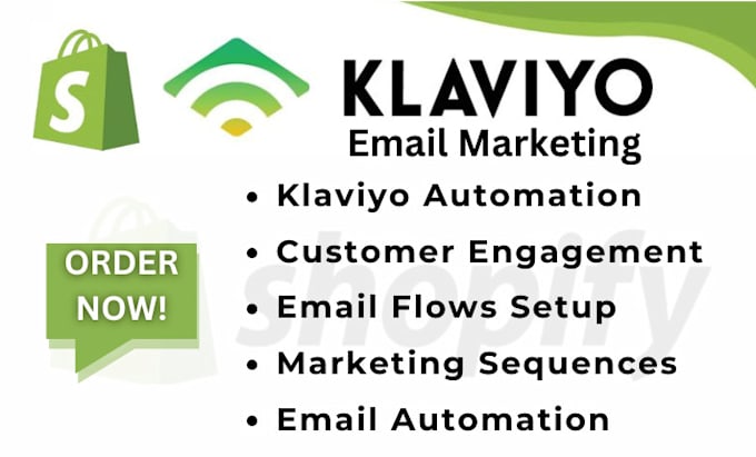 Gig Preview - Do klaviyo email design, shopify marketing flows, email automation