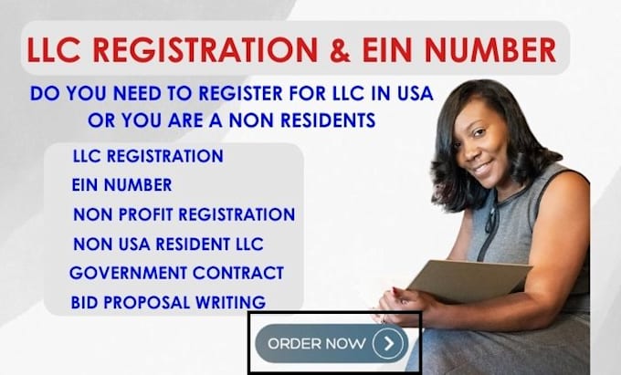 Gig Preview - Do us llc registration ein number for non usa resident with llc reinstatement