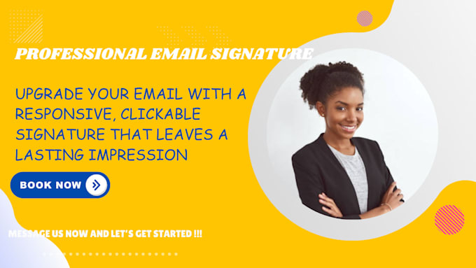 Gig Preview - Create a  professional email signature and footer  for brand