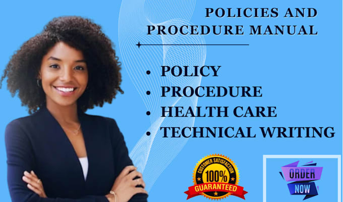 Gig Preview - Write expert policies and procedures