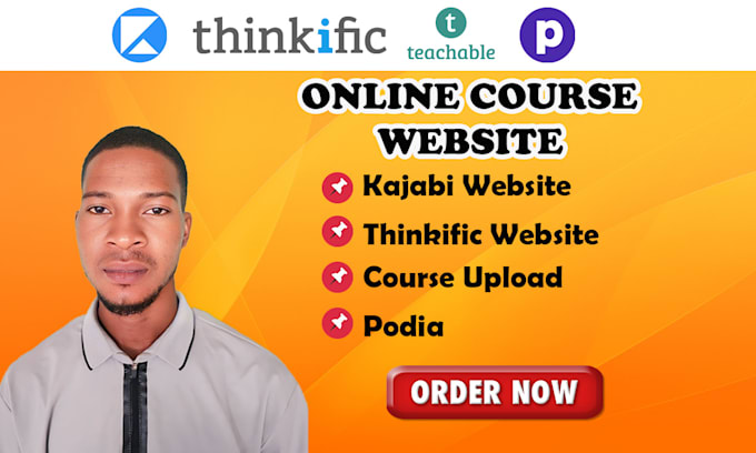 Bestseller - do online course website kajabi website thinkific podia teachable sales page