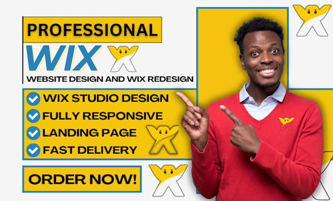 Gig Preview - Design, develop or redesign your wix website and fix wix website