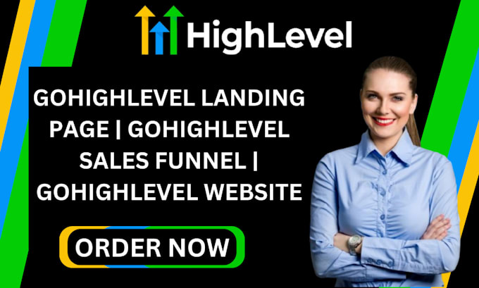 Gig Preview - Design gohighlevel landing page, gohighlevel sales funnel, gohighlevel website