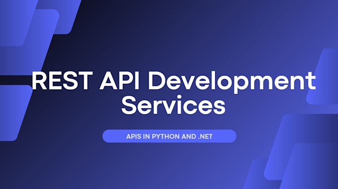 Gig Preview - Design and develop your API rest in python or net