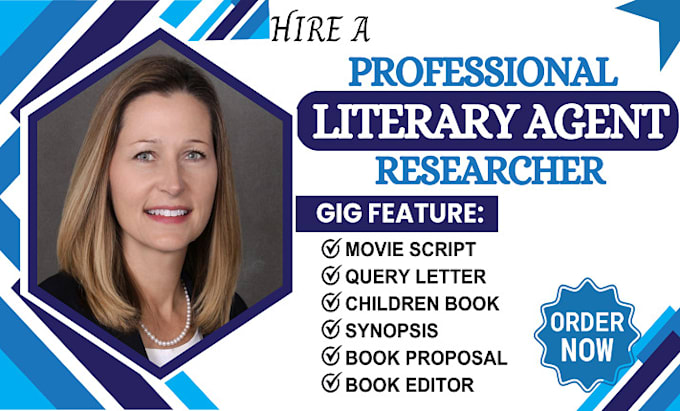 Gig Preview - Find a literary agent for fiction book, movie script, children book, screenplay