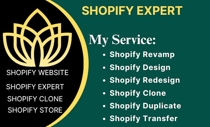 Gig Preview - Revamp, design, redesign, clone, duplicate, transfer or fix shopify website