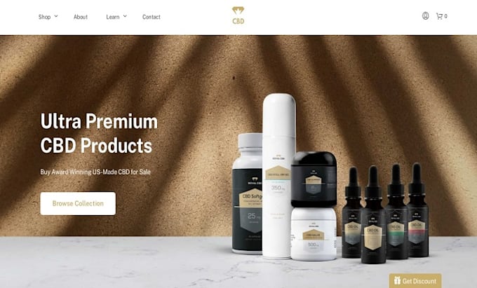 Bestseller - design 7 figure shopify dropshipping store shopify website cbd shopify website