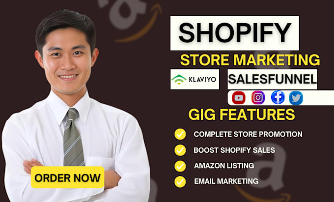 Gig Preview - Increase shopify sales complete shopify ecommerce marketing shopify manager