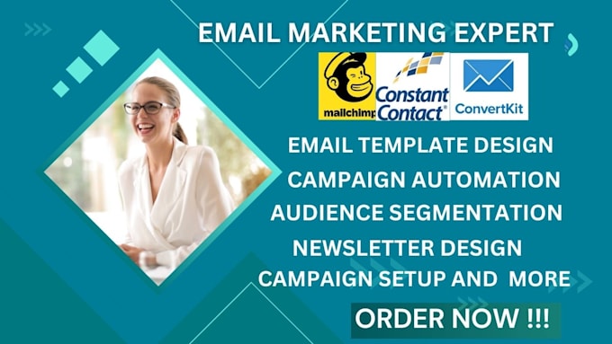 Gig Preview - Create email template, campaign using mailchimp, campaigner, constant contact