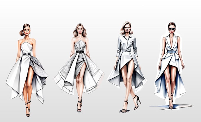 Gig Preview - Create a realistic fashion illustration