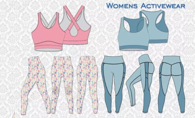 Gig Preview - Create tech pack for womenswear lingerie tech pack sportswear clothing tech pack