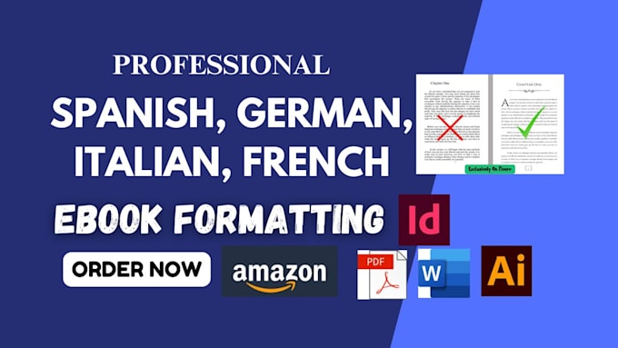 Bestseller - design, format spanish ebook, german ebook, italian ebook design layout