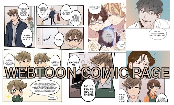 Gig Preview - Create your comic book webtoon comic book cover comic strip comic artist comics