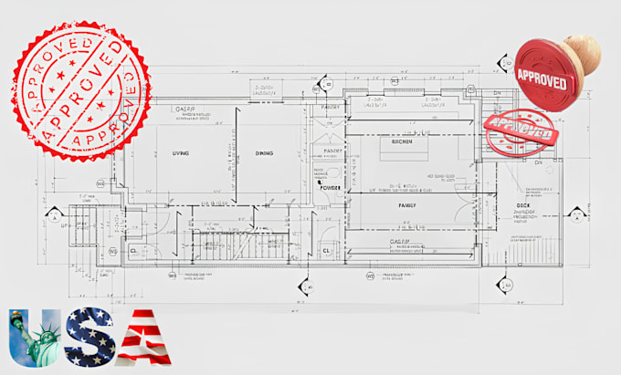 Gig Preview - Pe california stamp draw construction drawings in autocad structural engineer