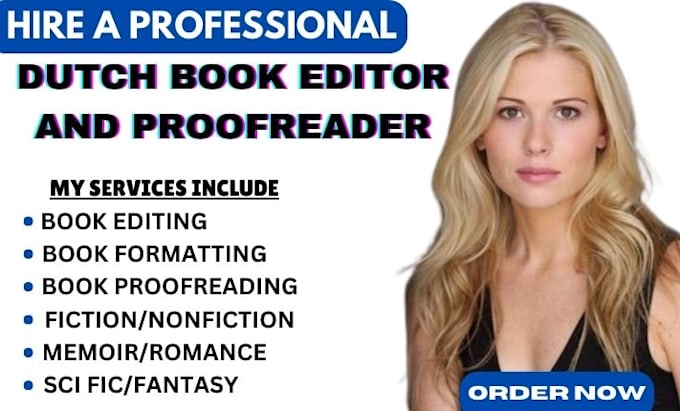 Gig Preview - Edit, proofread and format your dutch text, novel, fiction, nonfiction, fantasy