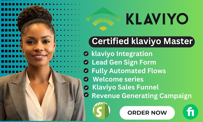 Gig Preview - Setup klaviyo shopify klaviyo email flows klaviyo integration figma to klaviyo