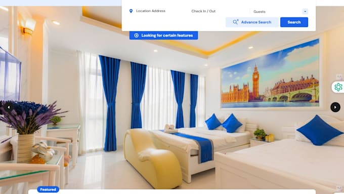 Bestseller - design wix vacation rental website property website hotel booking website airbnb