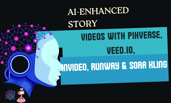 Gig Preview - Do ai story videos with pix verse kling in video runway