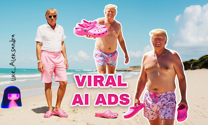 Gig Preview - Make america viral again ai photo video ads any brand any product total hype