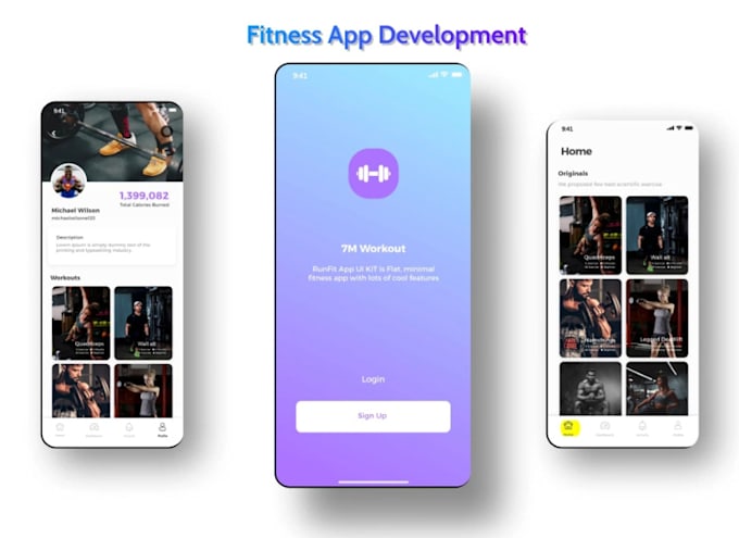 Gig Preview - Develop fitness app gym app health and fitness app fitness website gym website