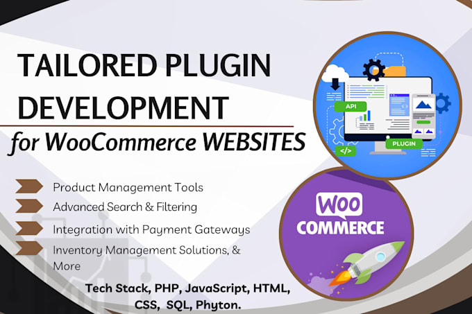 Gig Preview - Do tailored plugin customization build wordpress plugins for woocommerce website