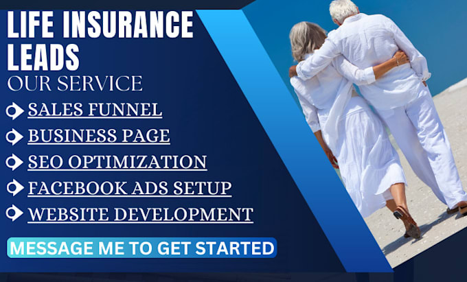 Gig Preview - Life insurance leads insurance leads lead generation insurance website