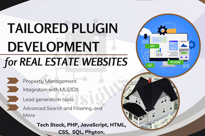 Gig Preview - Do real estate website plugin customization, wordpress plugin development, mls