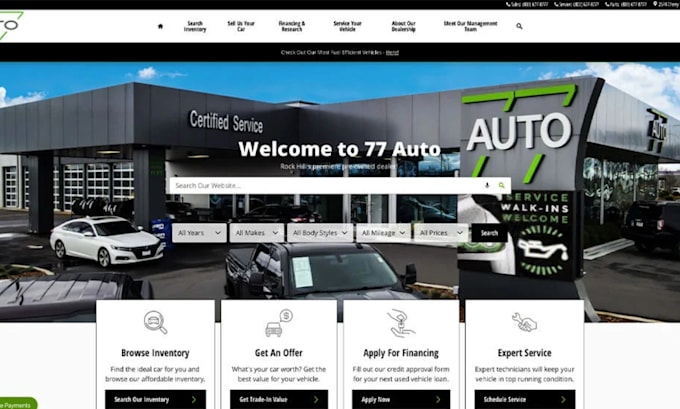 Gig Preview - Build car detailing website car repair website auto detailing website car wash