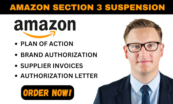 Gig Preview - Reinstate amazon section 3 violation reactivate amazon section 3 suspension