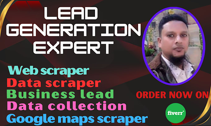 Gig Preview - Data collection and scrape for business lead from web and google maps scraper