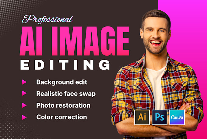 Gig Preview - Professional ai image editing background, object removal, image enhancement