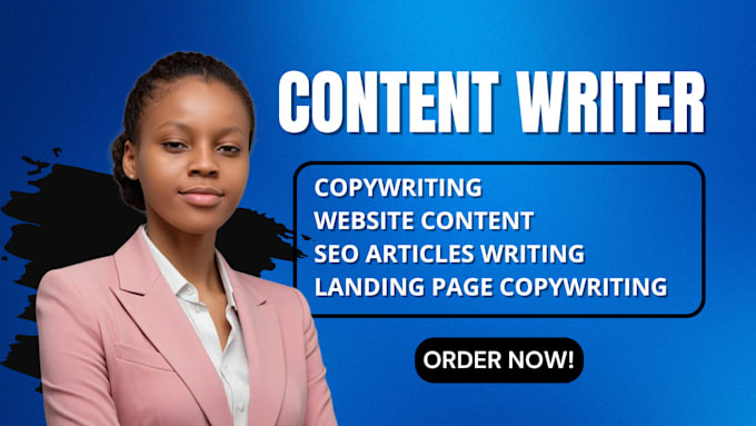 Gig Preview - Be seo website content writer, copywriting, article writing, sales copy, blog