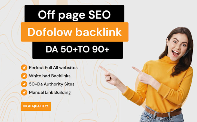 Gig Preview - Do dofollow authority backlinks services