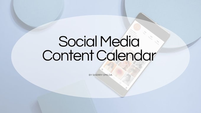 Gig Preview - Create a content calendar with captions and hashtags