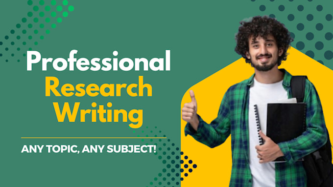 Bestseller - do professional research writing on any topic