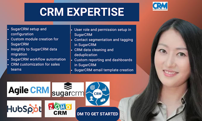 Gig Preview - Setup sugarcrm customization custom module creation insightly data migration CRM