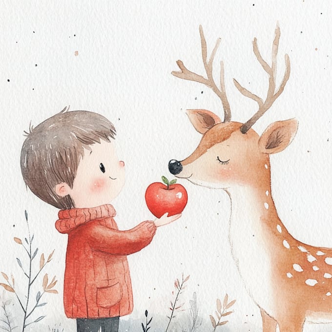 Gig Preview - Do children story book illustration watercolor, children story book illustration