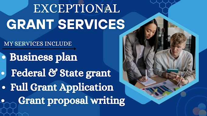 Gig Preview - Do grant research, grant proposal writing, grant application and business plan,