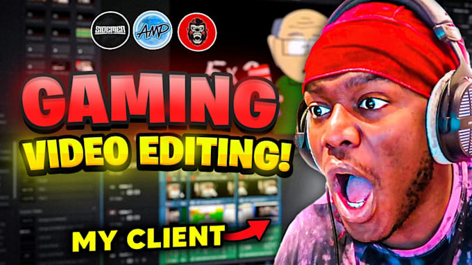 Gig Preview - Be your professional personal gaming video editor