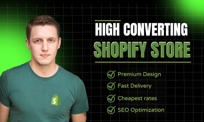 Gig Preview - Create a professional, passive income shopify store