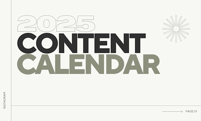 Gig Preview - Develop a social media content calendar