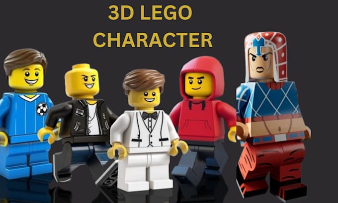 Gig Preview - Do 3d lego character modelling, lego model, 3d minifigure, lego accessories